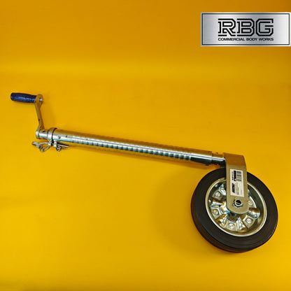 48mm Jockey Wheel Serrated Heavy Duty 750kg Trailer Ifor Williams 670-940mm