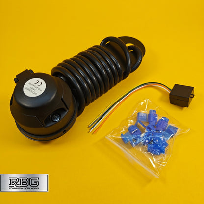 12N Wiring Kit 7 Pin With Audible Relay Buzzer Towing Trailer Caravan Towbar 2m