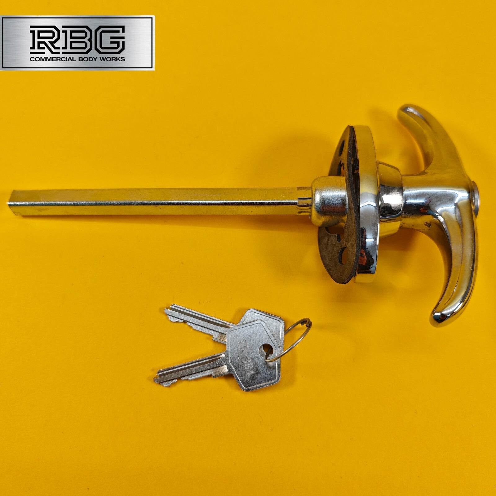 Chrome Locking T Handle T Shape Handle Trailer Doors Horsebox Caravan Camper