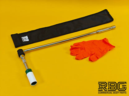 Vehicle Wheel Brace Kit 22mm Pro Sleeved Socket Protective Gloves Extension Bar