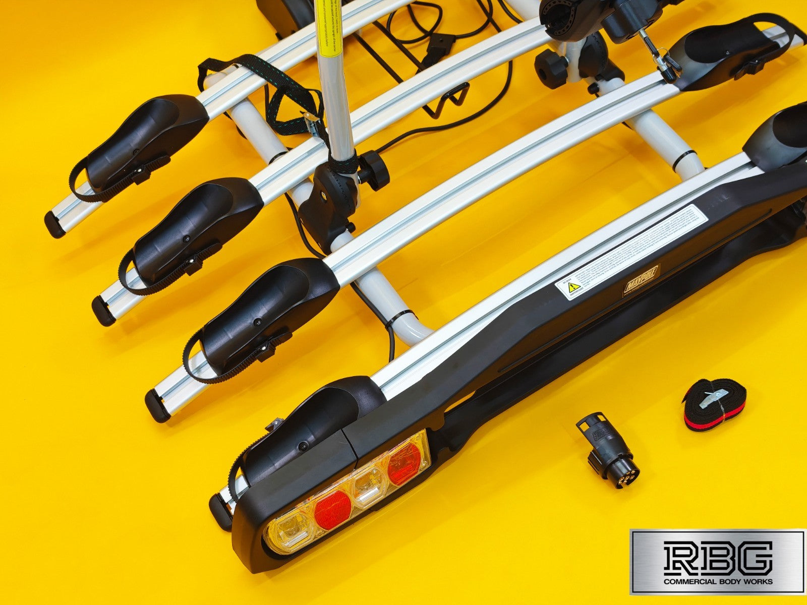 Cycle Carrier 4 Bikes Towball Mounted 60kg Car Rear Tow Bar Ball Tilting Rack UK