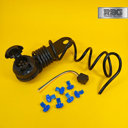 12N Wiring Kit 7 Pin With Audible Relay Buzzer Towing Trailer Caravan Towbar 2m