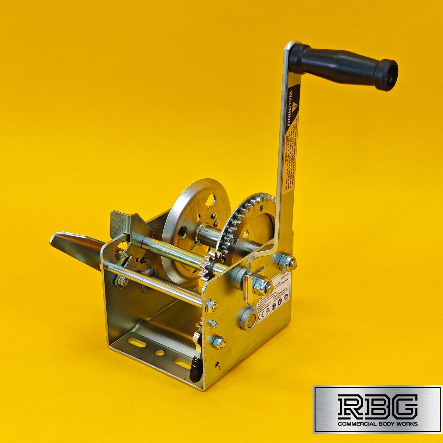 2000Lb Professional Hand Winch 900Kg With Hand Brake Dual Speed Heavy Duty UK