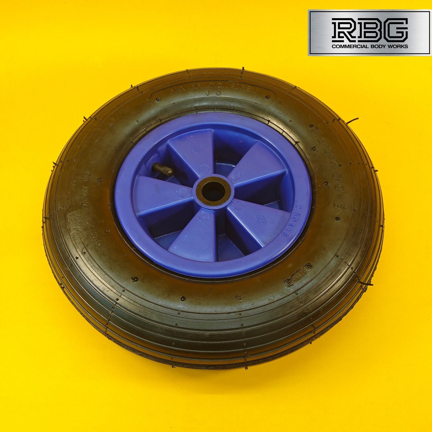 Launch Trolley Wheel 15″ 385mm Pneumatic for Trolleys, Boat Trailers Dinghy UK