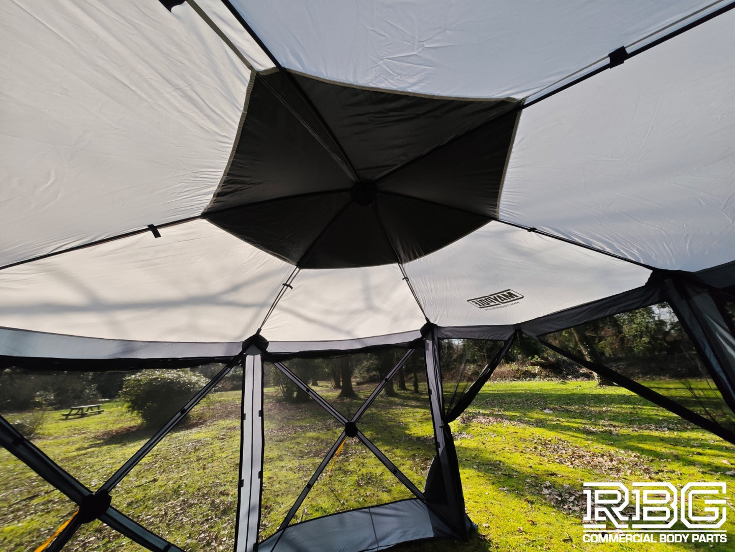 Pop Up Screen House + Utility Shower Tent Outdoor Camping Gazebo 6 Sided Shelter