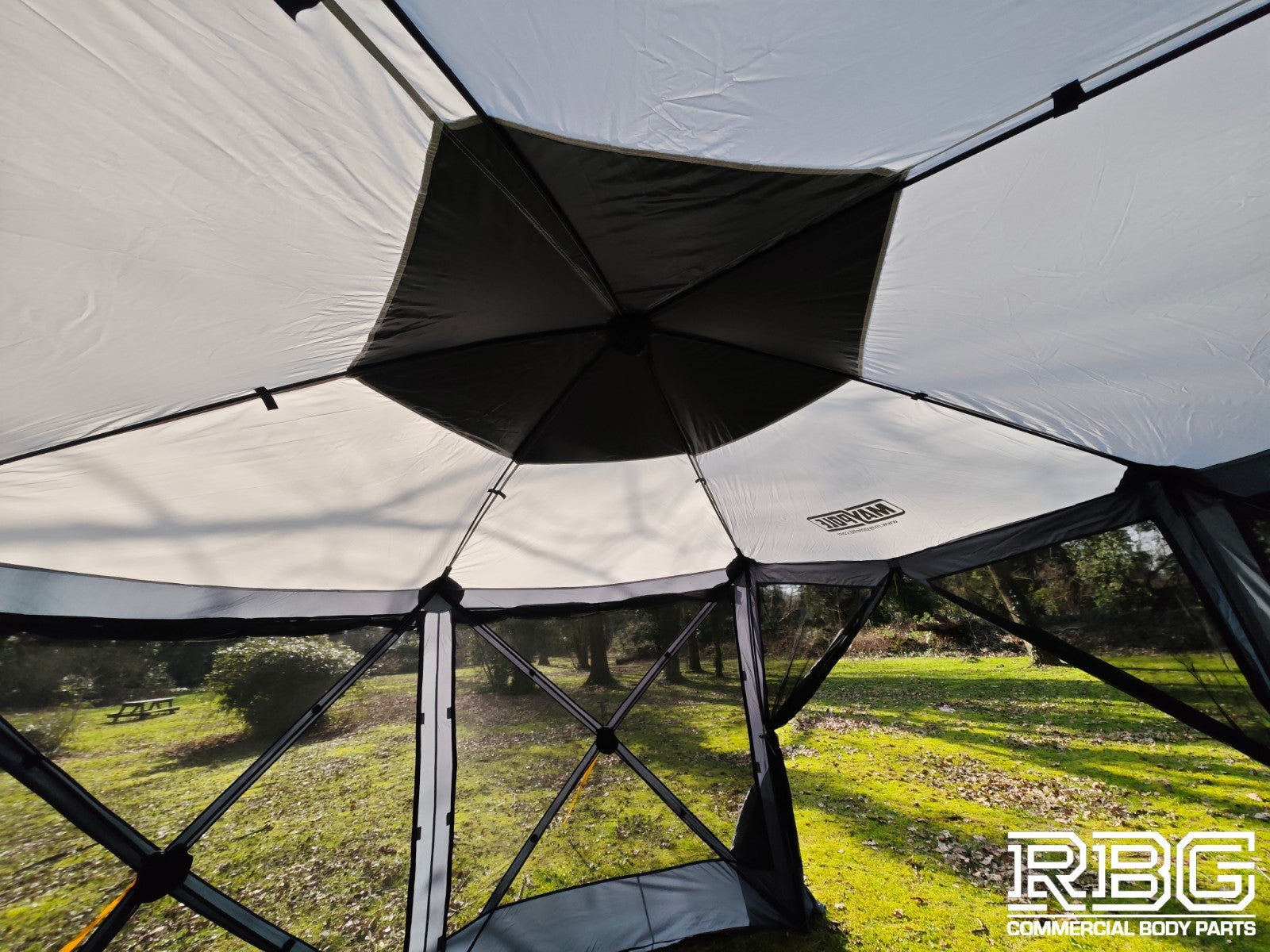 Pop Up Screen House + Utility Shower Tent Outdoor Camping Gazebo 6 Sided Shelter