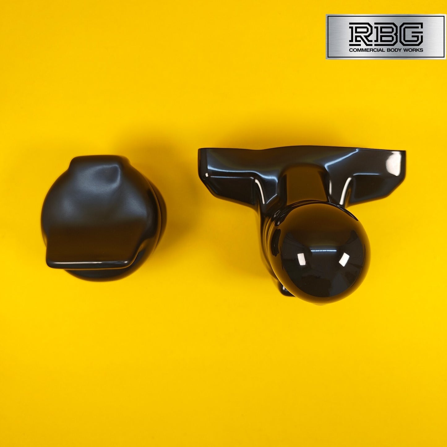 TowBall + Socket Cover Black PVC 50mm Towballs & 7 or 13 Pin Sockets Reflector