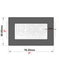 ALUMINIUM RECTANGULAR & SQUARE BOX SECTION VARIOUS SIZES In METRIC & INCH UK