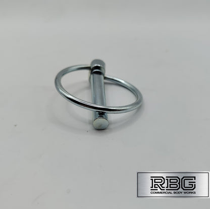 2x Lynch Pins Ø8 x 44.5mm Zinc Plated Steel Linch Pins Trailer, Tractor, Truck