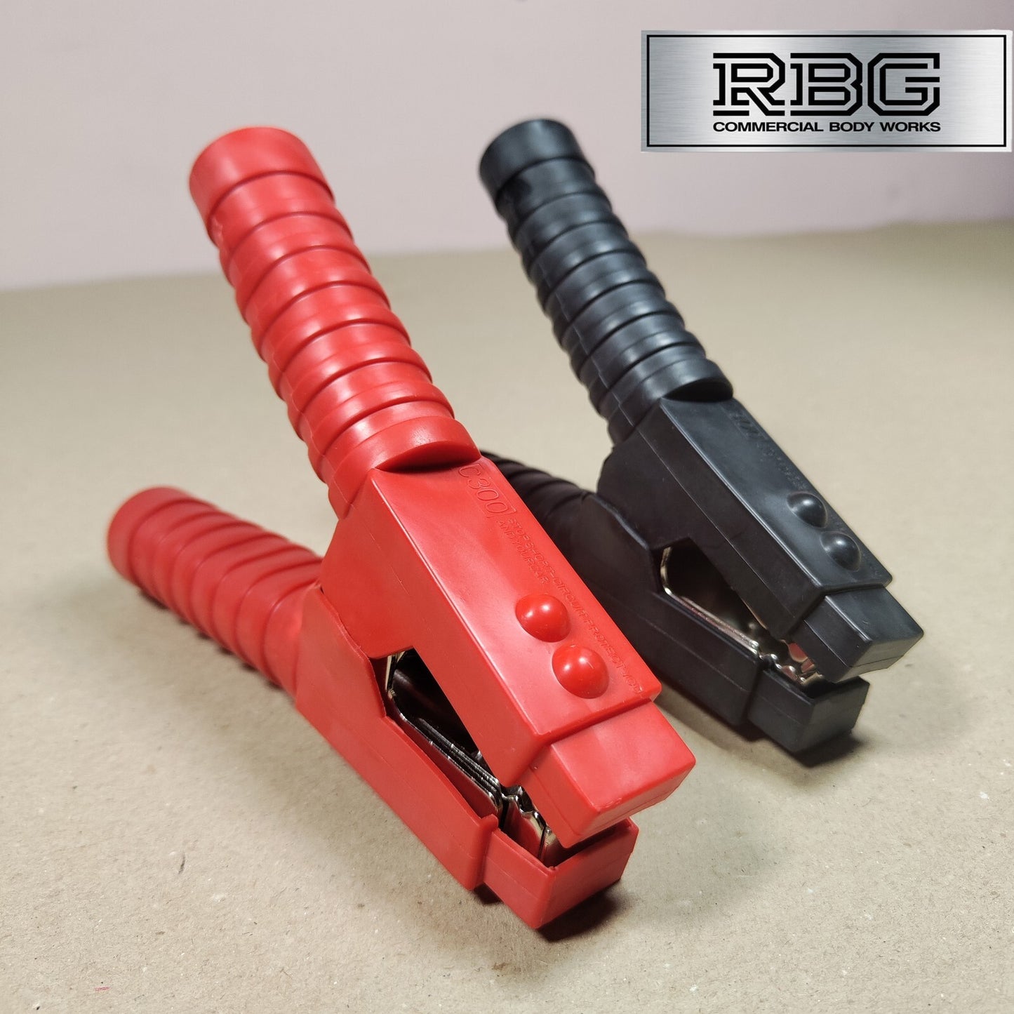 Heavy Duty Jump Lead Cable Clips 600 AMPS Peak Rating Crocodile Clamp