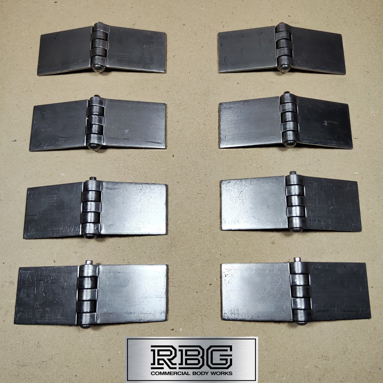 Butt Hinge Weld-on Solid Pressed Drawn Steel Heavy Duty 50x137mm Truck Trailer
