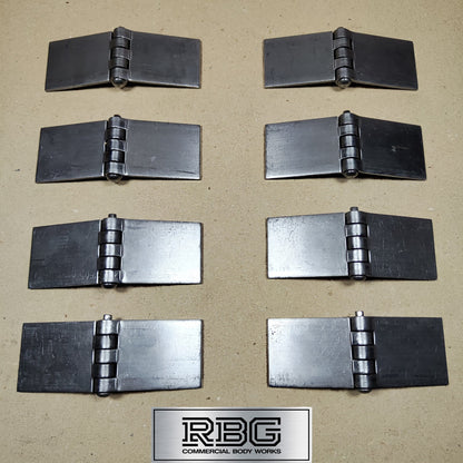 Butt Hinge Weld-on Solid Pressed Drawn Steel Heavy Duty 50x137mm Truck Trailer