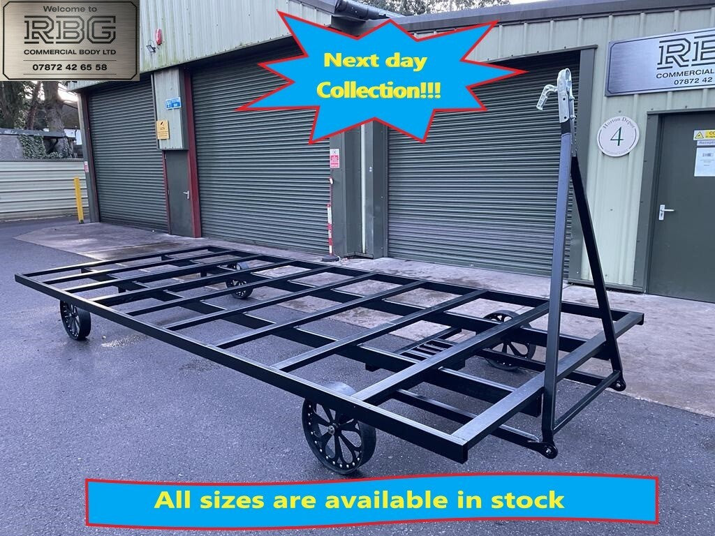 Heavy duty Shepherds hut chassis NEXT DAY COLLECTION, ALL SIZES IN STOCK!!!
