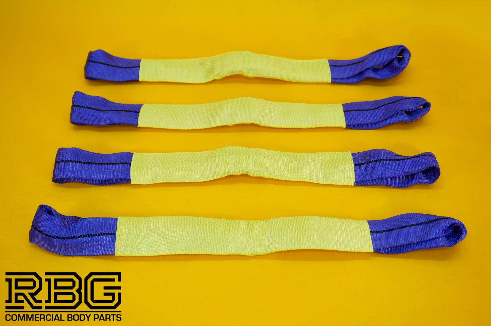 Ratchet Strap Recovery 2Ton Tie Down Alloy Wheel Hi-Vis Blue Lashing SET 4Pcs