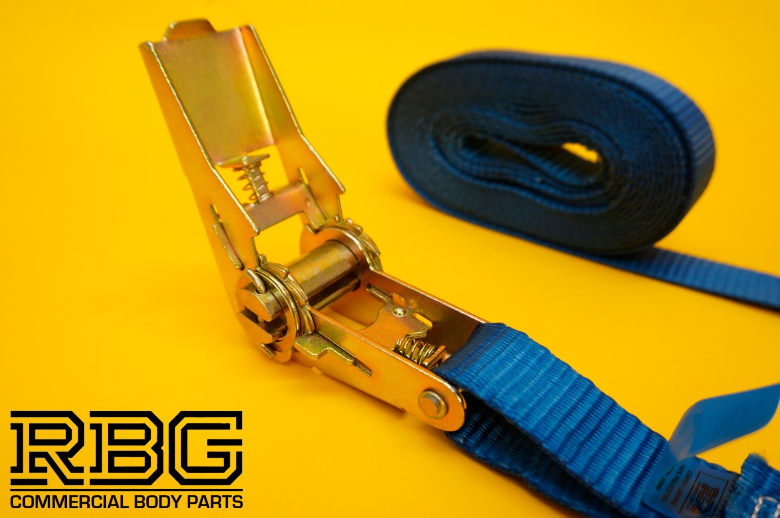 Ratchet Strap Tie Down 1500kg High-Vis Blue 5m 25mm Lashing Cargo Recovery