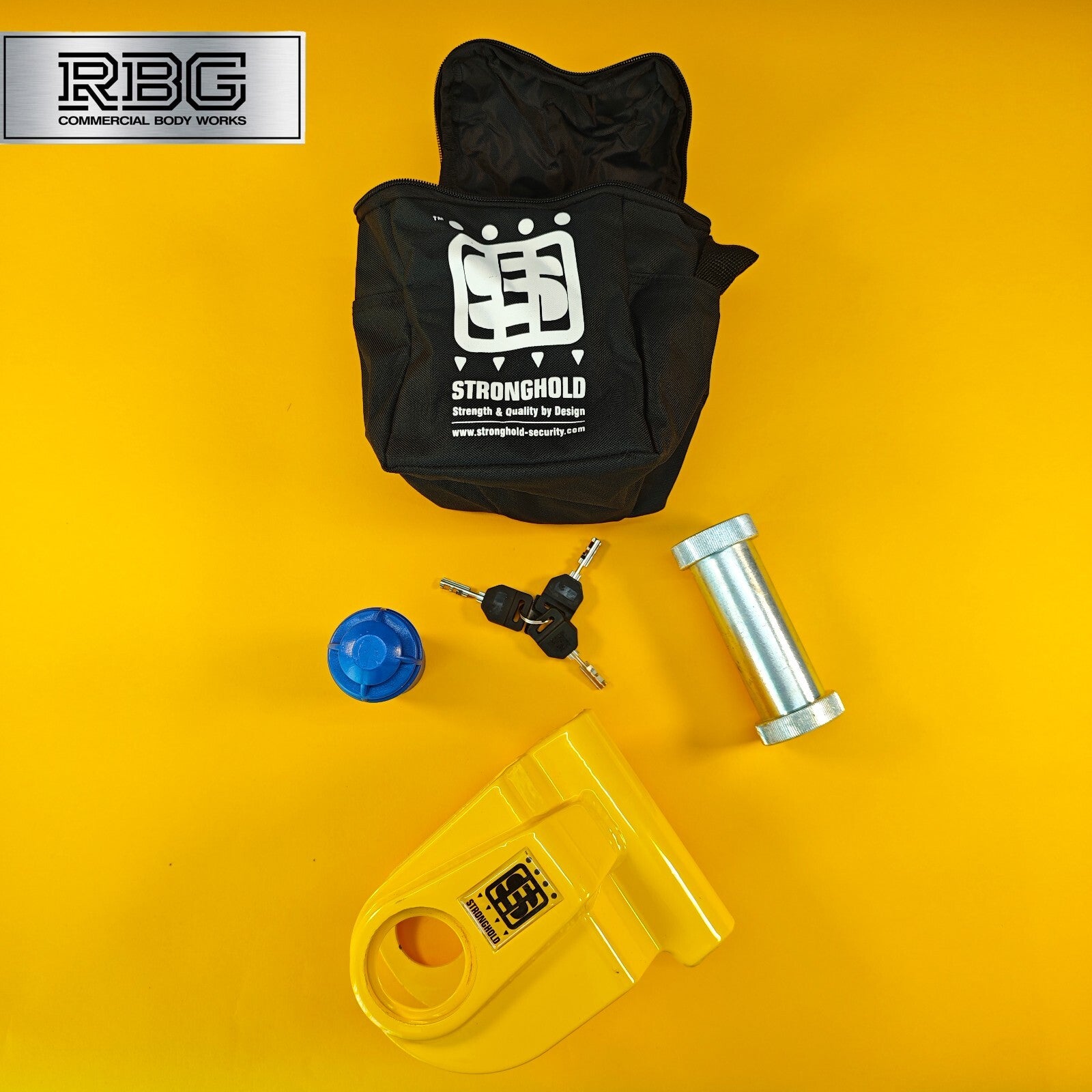 Stronghold High Security Hitchlock for ALKO Hitches Fits Ifor Williams Trailer