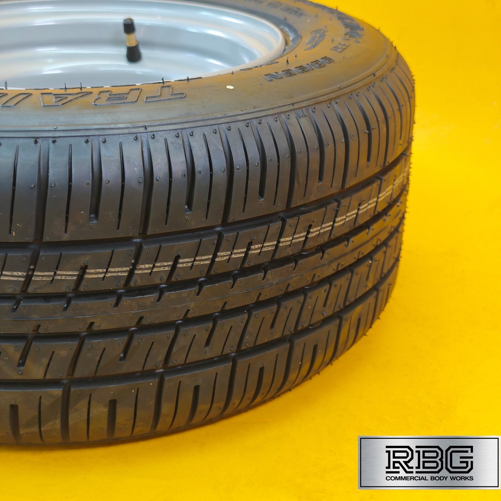 Wheel & Tyre 10″ 195/55R10C for Trailers 5 Stud 112mm PCD Silver Diameter 10″ UK