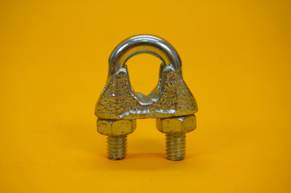 Wire Rope Grip 8mm Steel Cable Grip Bull Dog Clamp U Bolt Zinc Plated Heavy Duty