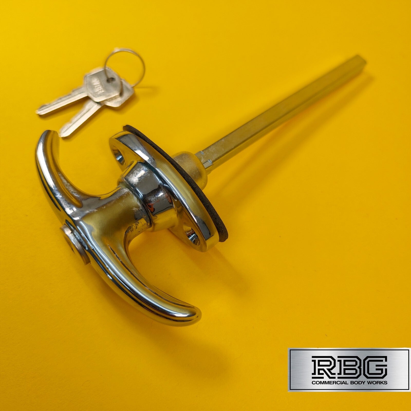 Chrome Locking T Handle T Shape Handle Trailer Doors Horsebox Caravan Camper