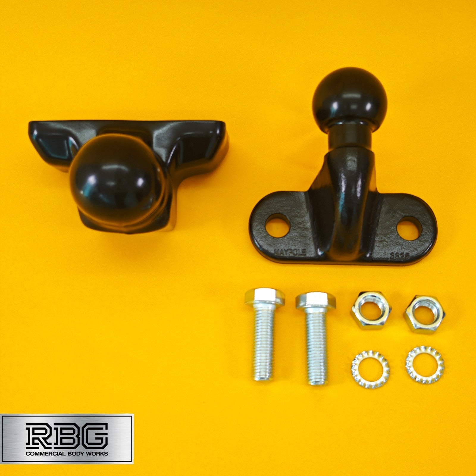 Tow Ball + Cover PVC 50mm Tow Hitch Black Heavy Duty Standard E Approved Caravan