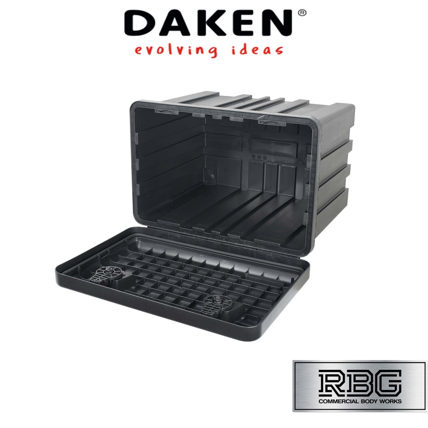 DAKEN Toolbox JUST 500 x 350 x 300 Lorry Side Locker Truck Storage Box Tool Box