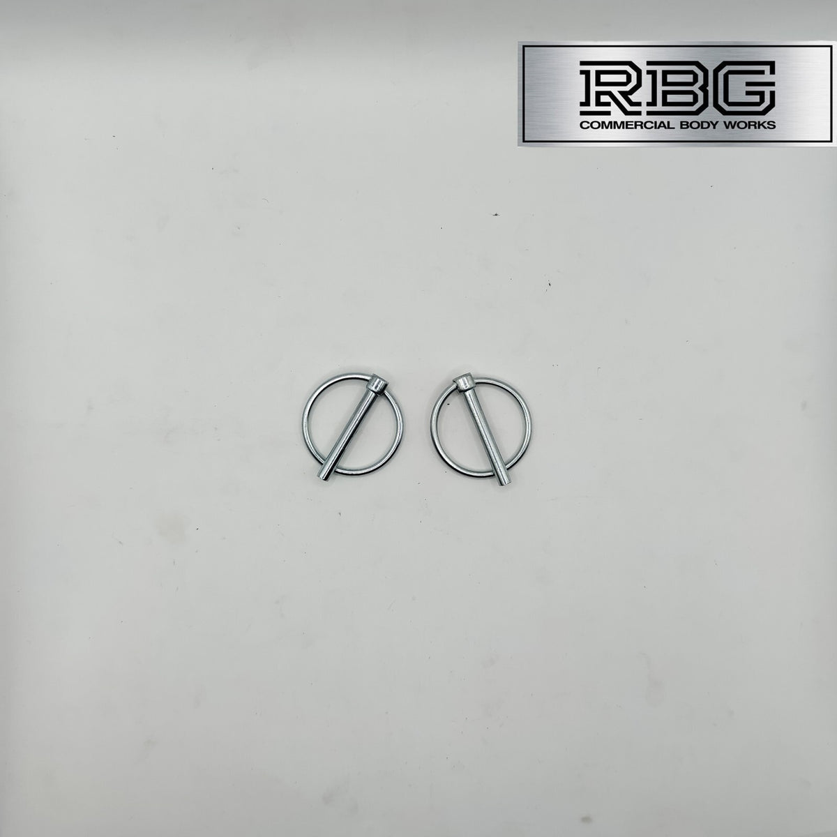 2x Lynch Pins Ø6 x 45mm Zinc Plated Steel Linch Pins Trailer, Tractor, Truck