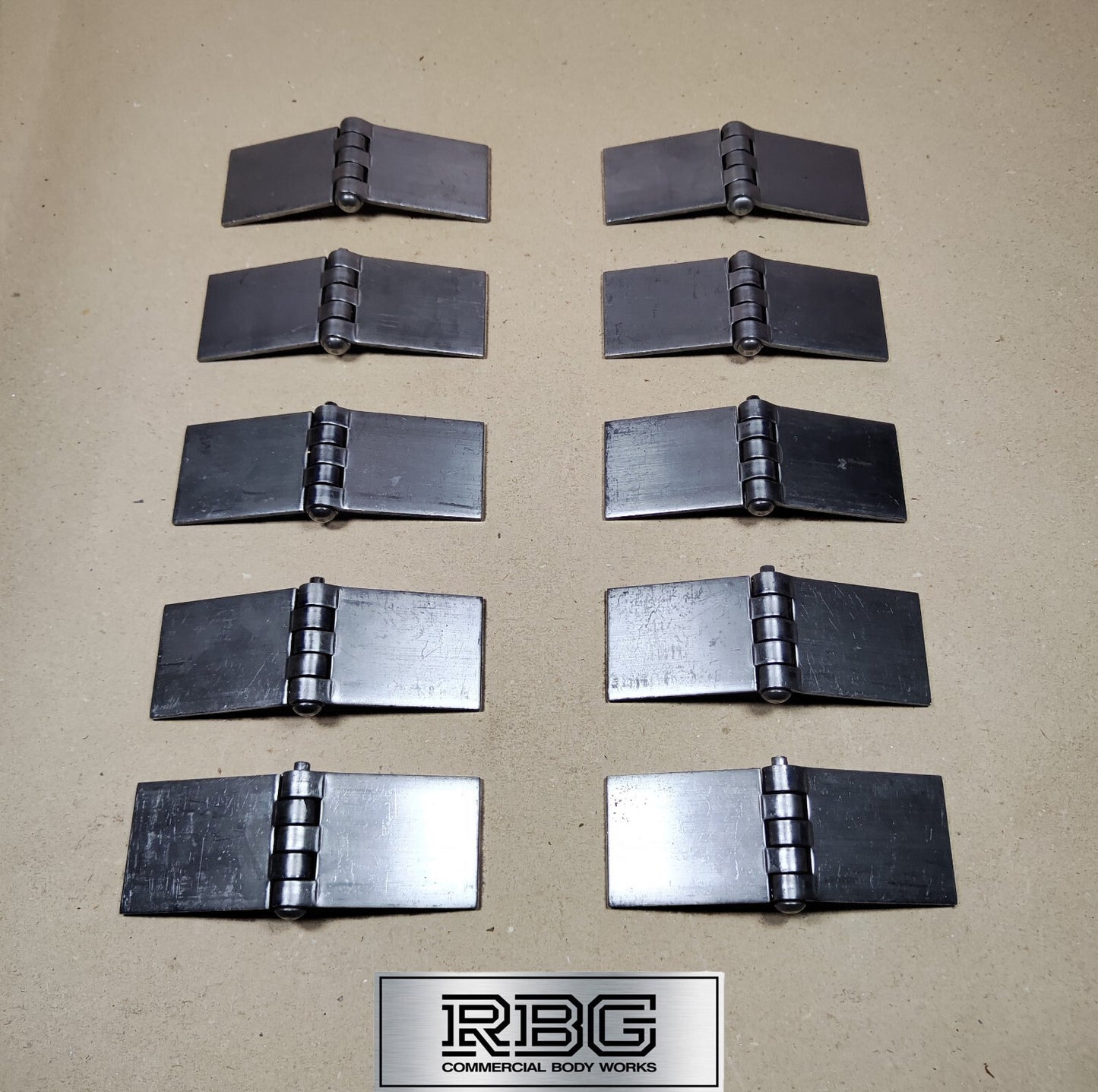 Butt Hinge Weld-on Solid Pressed Drawn Steel Heavy Duty 50x137mm Truck Trailer