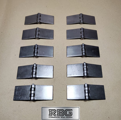 Butt Hinge Weld-on Solid Pressed Drawn Steel Heavy Duty 50x137mm Truck Trailer