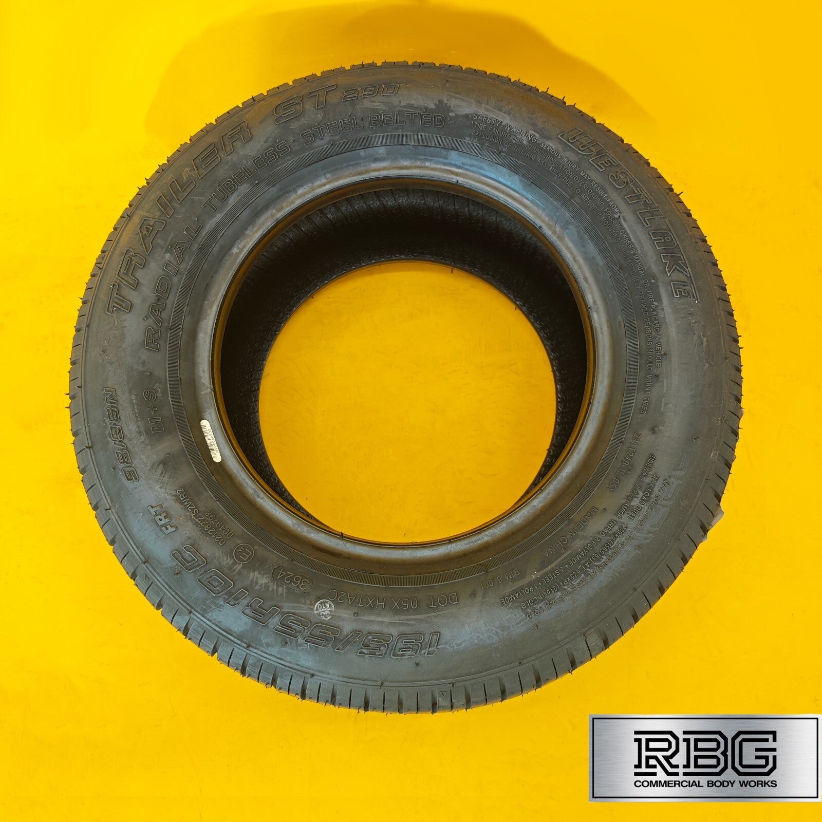 Trailer Tyre 10″ 195/55R10C Tubeless Trailer Wheels 195/55R10C Diameter 10″ UK