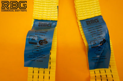 4x Ratchet Strap 5t Over Wheel + Axle Recovery Strap + Winching Assistance Strap
