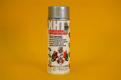 Extremely High Temperature Paint SILVER 400ml E-TECH XHT for Car Engine Exhaust