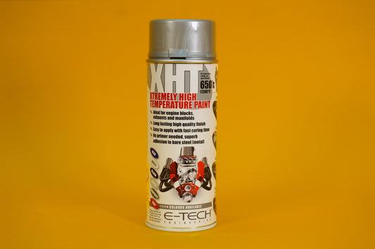 Extremely High Temperature Paint SILVER 400ml E-TECH XHT for Car Engine Exhaust