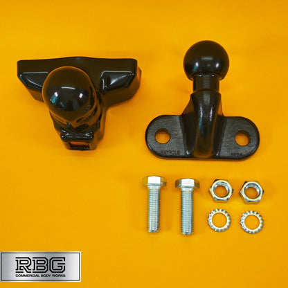 Tow Ball + Cover PVC With Reflector 50mm Tow Hitch Black Heavy Duty Caravan UK