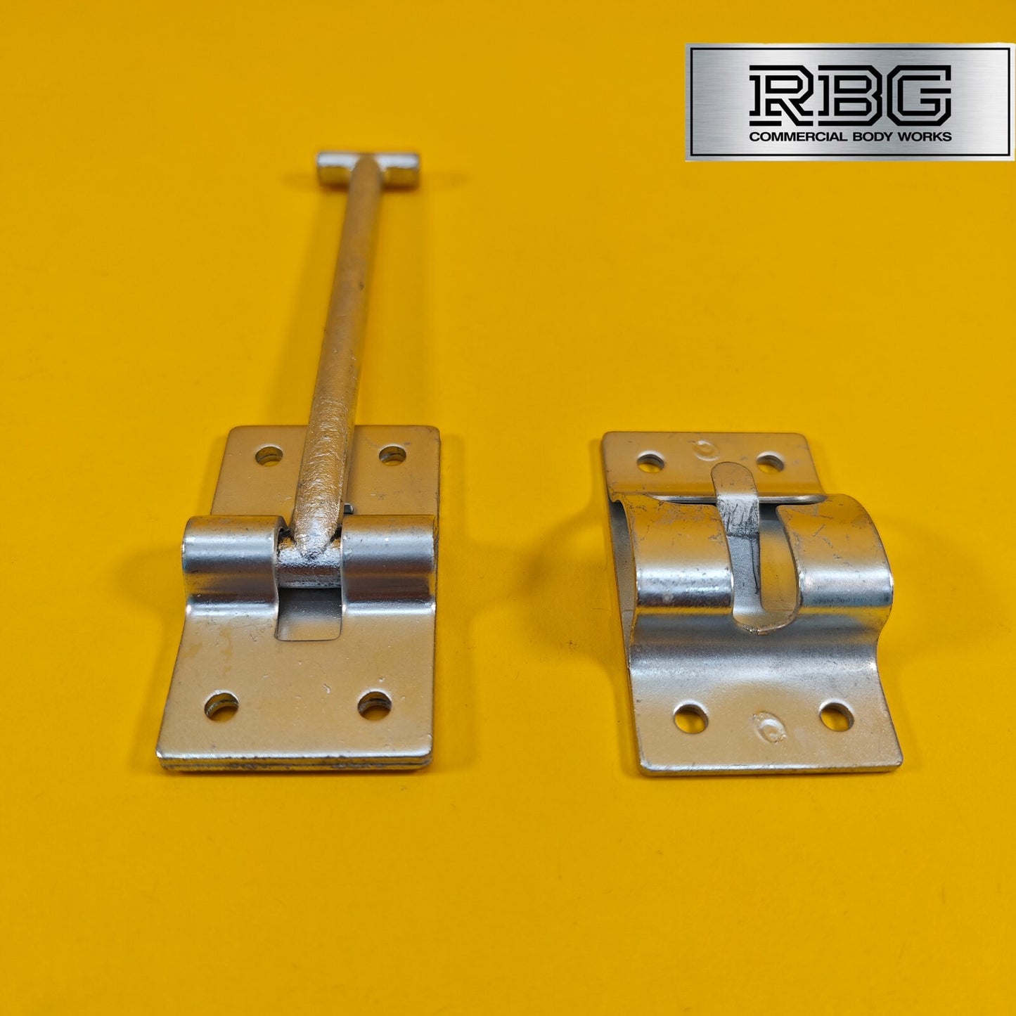 Door Retainer 155mm Hook & Catch Plate Horsebox Trailer Truck Caravan Barn 1Pc