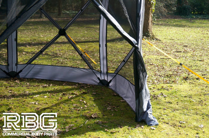 Screen House Gazebo Pop Up 6 Sided Mosquito Netting H230cm, W360cm Large Shelter