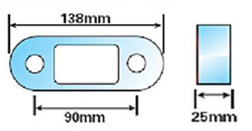 Tow Bar Ball Spacer Extension MEDIUM Truck Trailer Caravan Maypole Towing 25mm