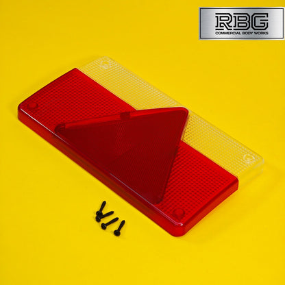 Replacement Lens Rear Light RIGHT for AJBA FP80 To Fit Erde Daxara Trailer Italy