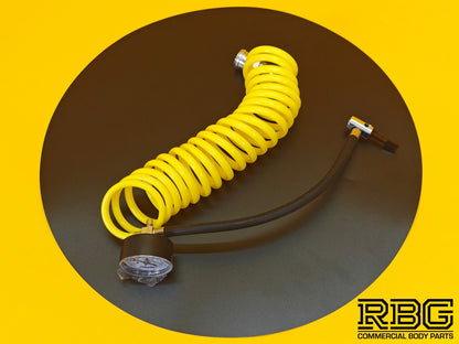 Air Compressor Pressure Gauge, Inflator Hose Connector & Recoil Hose Assembly