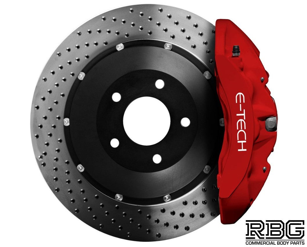 Brake Caliper Paint Kit MATT RED Paint + Cleaner + Brush E-TECH For Car Vehicle
