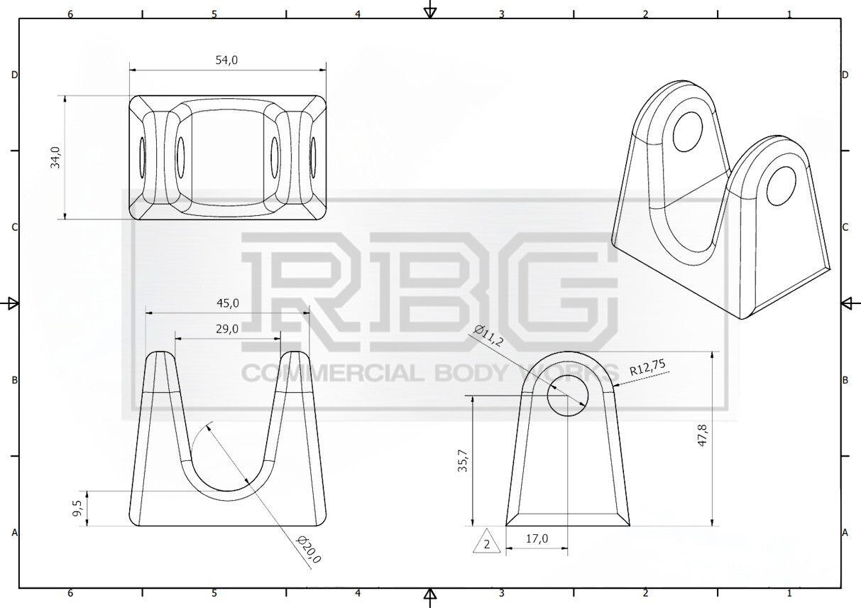 Tailboard Steel Forket Weld On 20mm Horsebox Trailer Truck Dropside Tailgates