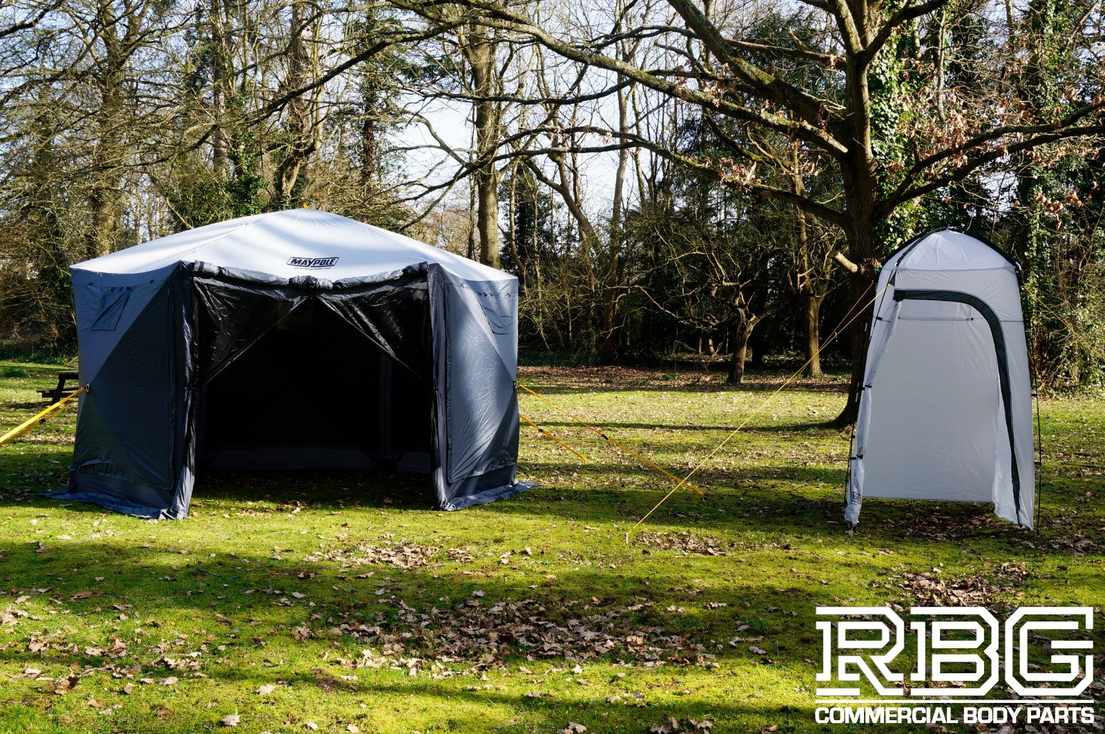 Pop Up Screen House + Utility Shower Tent Outdoor Camping Gazebo 6 Sided Shelter