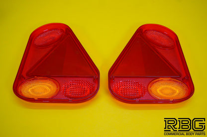 Replacement Light Lens PAIR LEFT & RIGHT for Radex 2900 Rear Combination Lamp