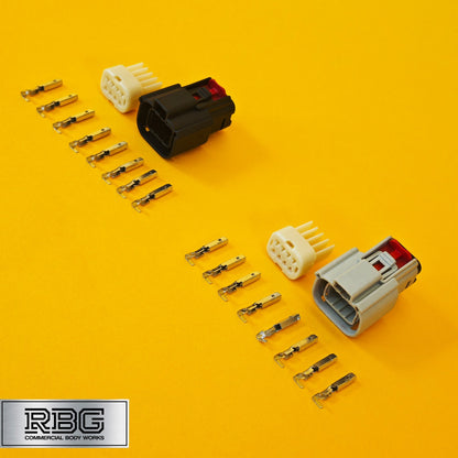 Ford Transit MK8 Wiring Loom Plugs Black & Grey Tail Light Lamp Tipper Recovery
