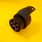 7 Pin to 13 Pin Adaptor Vehicle to Trailer Caravan 12V Plug Socket Adapter Brass