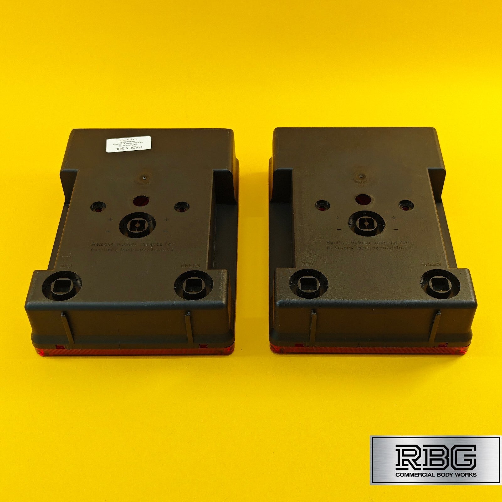 Rear Combination Light PAIR LEFT & RIGHT Rectangular Lamp Radex 6800 For Trailer