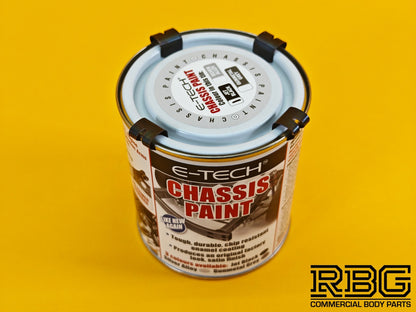 Chassis Paint JET BLACK Brush On Chip Resistant Car Van Trailer 500ML E-Tech UK