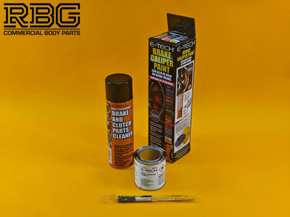 Brake Caliper Paint Kit LIME GREEN Paint + Cleaner + Brush E-TECH For Vehicle
