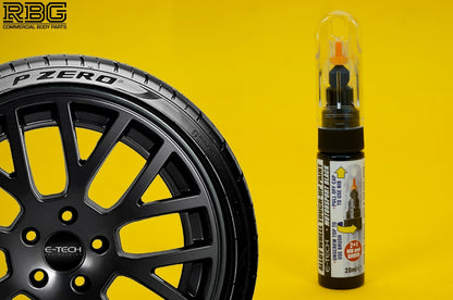 Alloy Wheel Paint Touch-Up PEN & STICK BLACK Chip Kurb Damaged Repair Pen Car