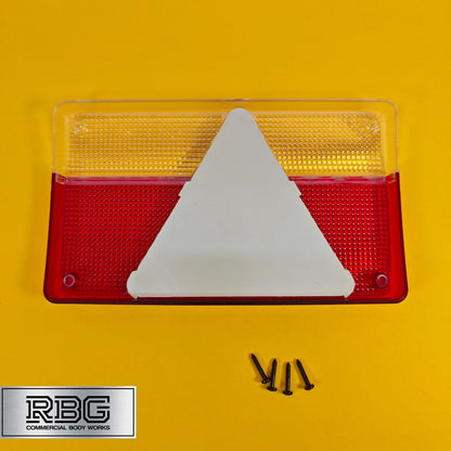 Replacement Lens Rear Light LEFT for AJBA FP80 To Fit Erde Daxara Trailer Italy