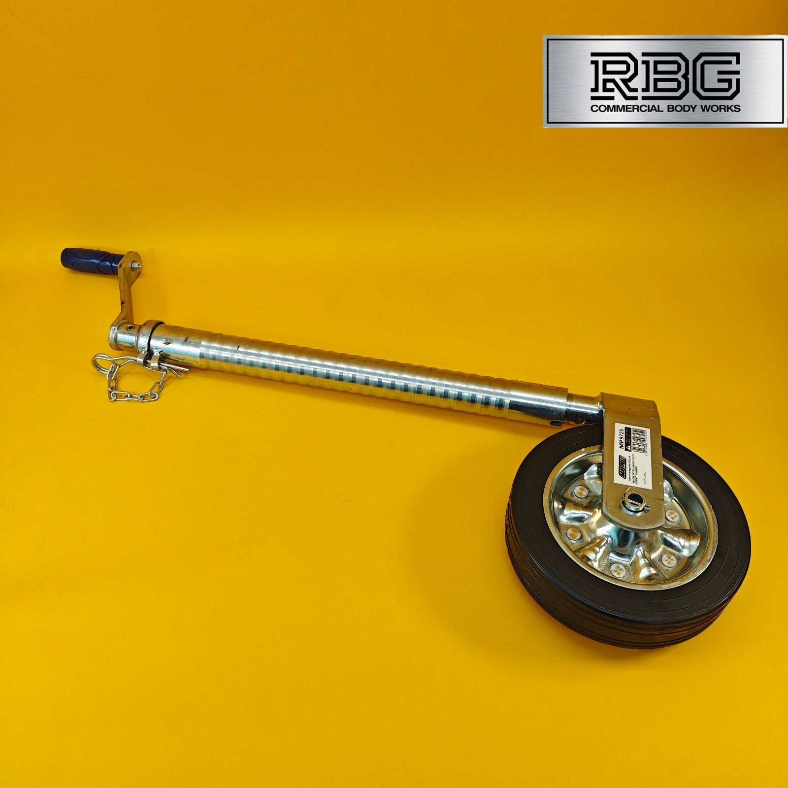 48mm Jockey Wheel Serrated Heavy Duty 750kg Trailer Ifor Williams 670-940mm
